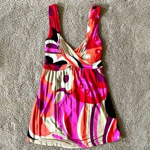 Jaloux Colorful Tank Blouse Size Small